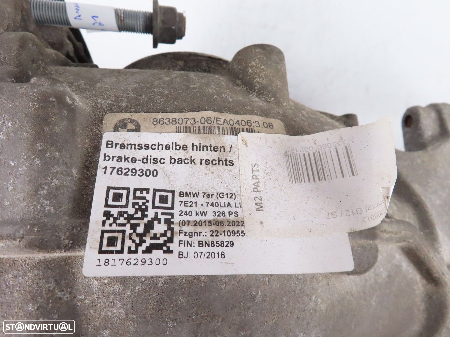 Diferencial 3.08 Trás Usado / Original BMW 7 (G11, G12)/BMW 6 Gran Turismo (G32)... - 6