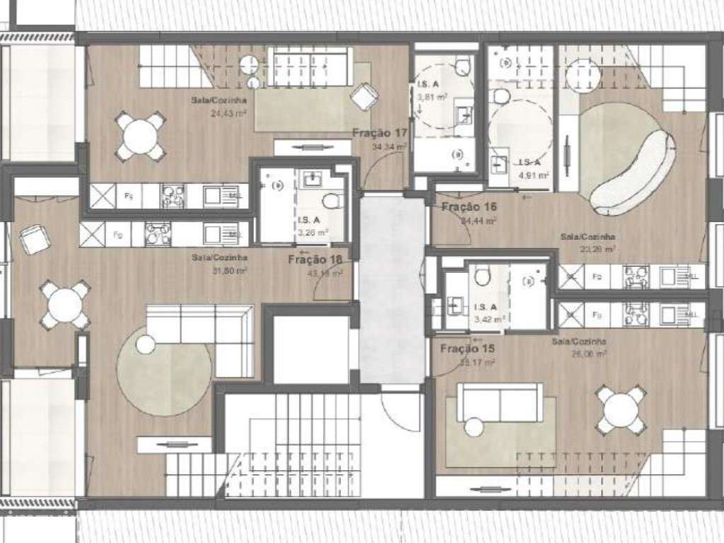 Apartamento T2 Duplex novo no Centro Histórico do Porto - Grande imagem: 4/5