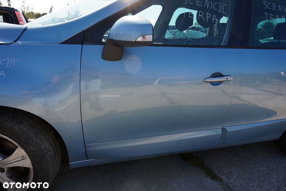 DRZWI PRZEDNIE LEWE SCENIC III PH1 TERPA  NIEBIESKI RENAULT 2009-2013 - 4