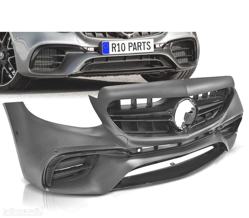PARA-CHOQUES FRONTAL MERCEDES W213 16-19 LOOK E63 AMG PDC - 1