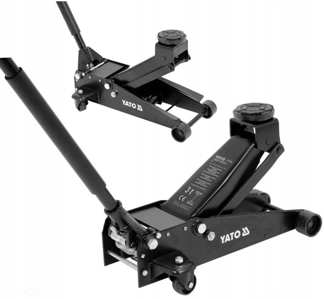 YATO PODNOŚNIK HYDRAULICZNY 3T DWUTŁOKOWY - SZYBKIE PODNOSZENIE YT-17214 - 10