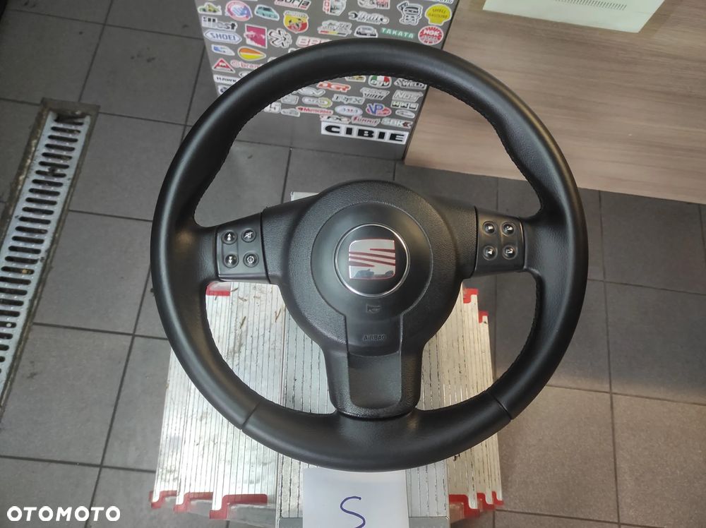 KIEROWNICA SKÓRZANA MULTIFUNKCJA SEAT LEON 2 ALTEA TOLEDO 3 ALTEA XL CAŁA WYSYŁKA !!!!! - 2