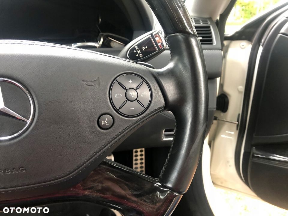 kierownica mercedes w221 w216 lift skora drewno - 3