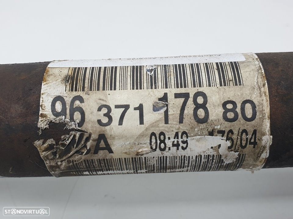 TRANSMISSÃO FRONTAL DIREITA PEUGEOT 307 2004 -9637117880 - 3