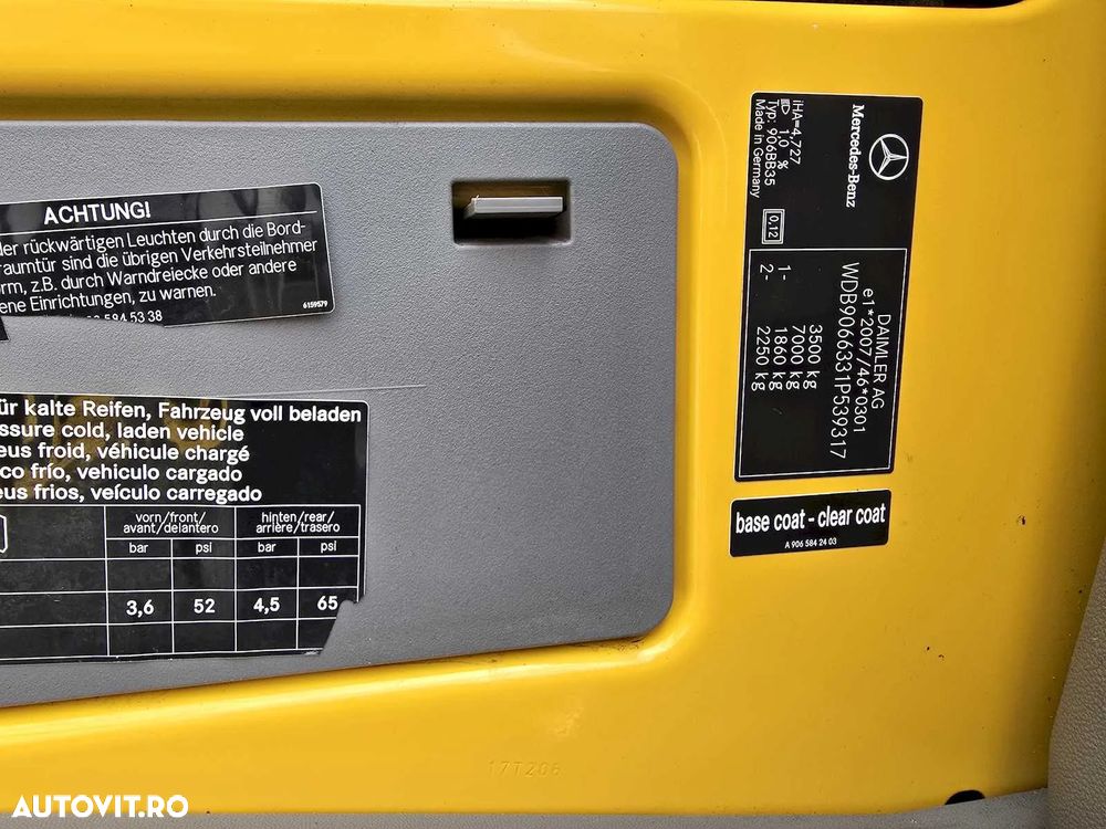 Mercedes-Benz Sprinter 316 CDI 163 CP MEDIU, 11 mc, 2017. - 33
