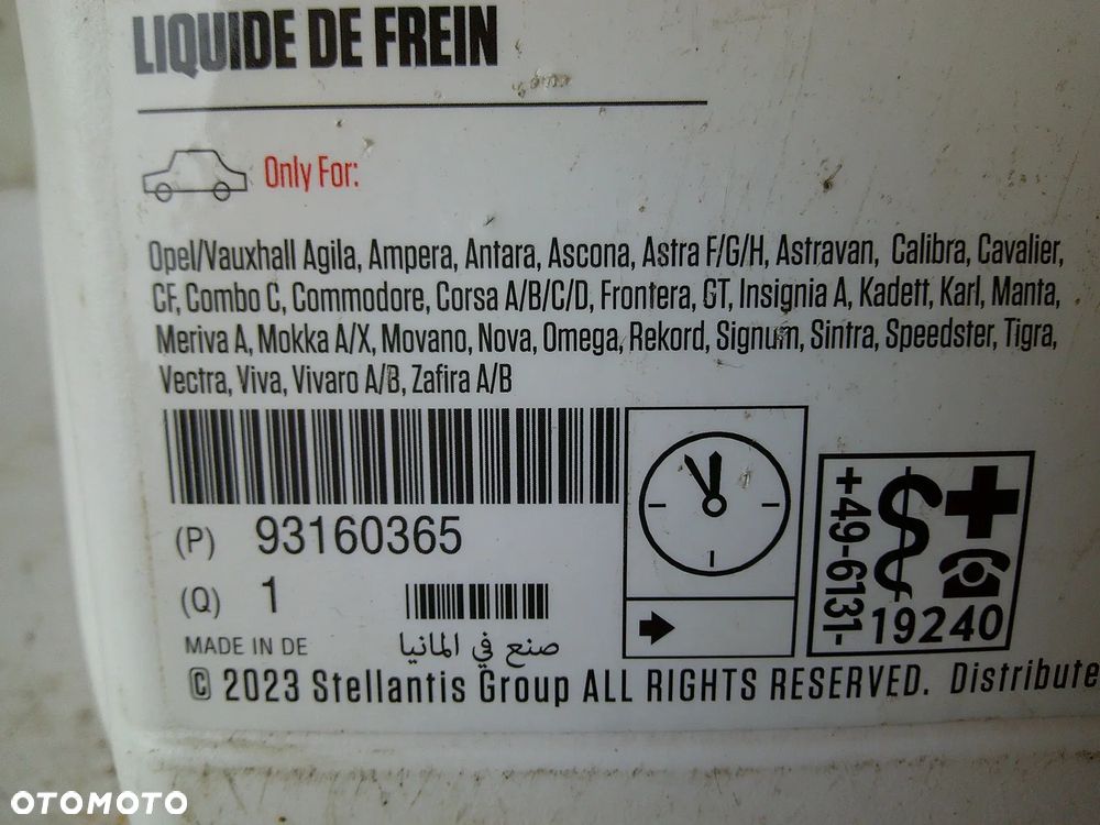 oe mopar płyn hamulcowy dot 4 + dot4+ 3,5L - 2