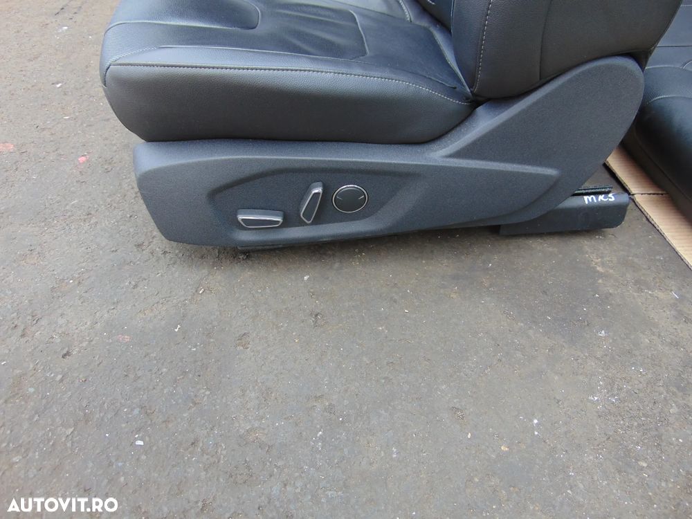 Scaune Ford Mondeo Mk5 interior piele scaune fata bancgete spate piele electrice incalzite - 4