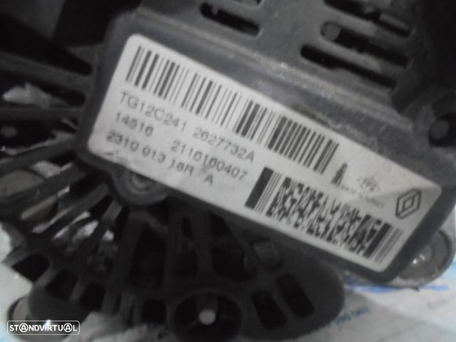 Alternador 231001318RA TG12C241 2627732A RENAULT CLIO 4 FASE 1 2016 1.5DCI 75CV 5P BRANCO VALEO  RENAULT CLIO 4 BREAK 2015 1.5DCI 90CV 5P PRETO VALEO - 5