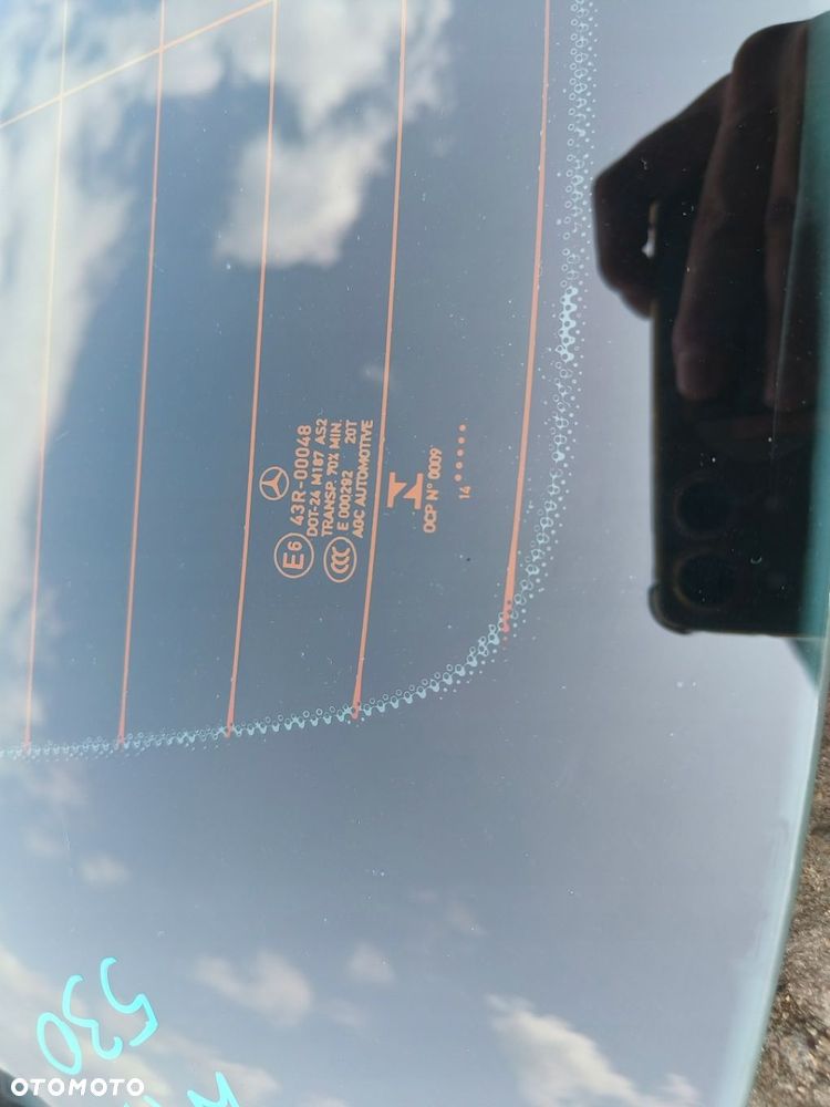 MERCEDES A KLASA W176 SZYBA TYLNA KLAPY BAGAŻNIKA TYŁ - 5