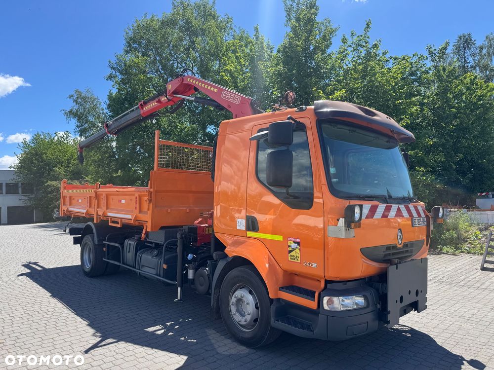 Renault Midlum 240DXi Wywrotka 3str HDS Fassi SPECJALNY Czołownica Solarka Piaskarka - 9
