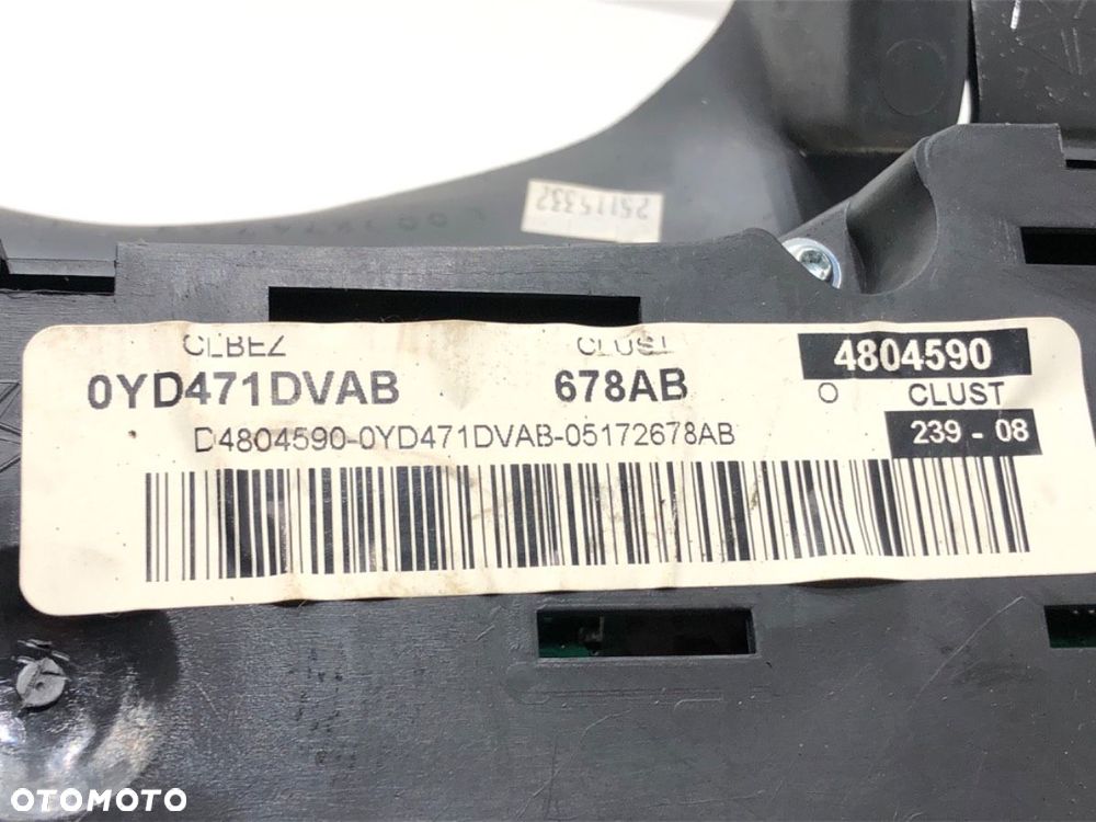 LICZNIK  DODGE CALIBER 2006 - 2022 1.8 110 kW [150 KM] benzyna 2006 - 2009 P05172678A 0YD471DVAB - 5