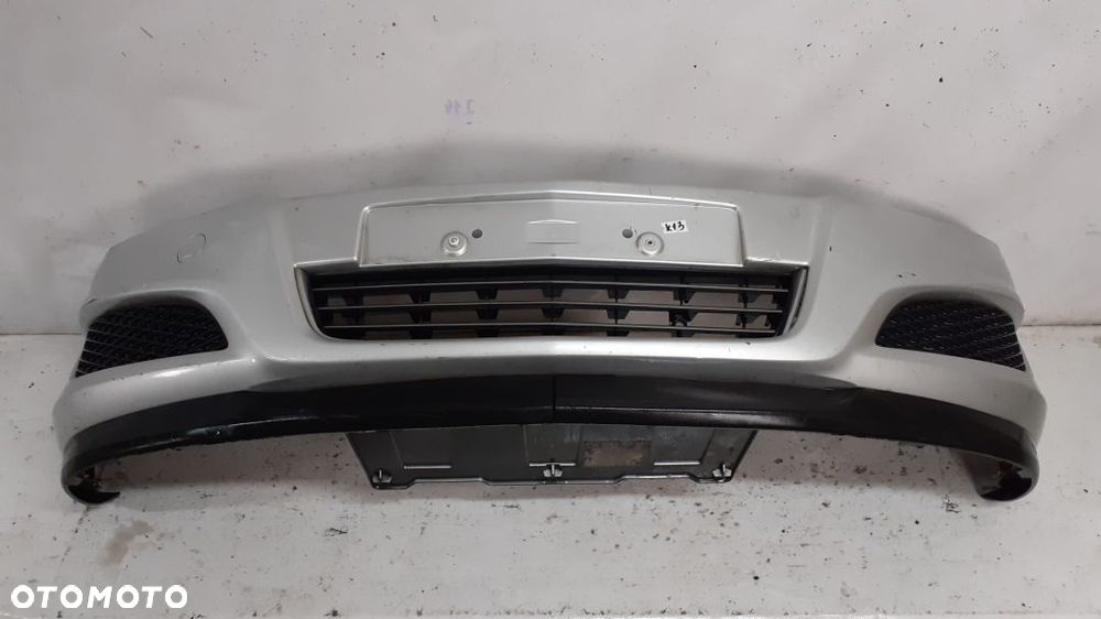 ^ ZDERZAK PRZÓD PRZEDNI DO OPEL ASTRA H 3 III LIFT FL Z157 SREBRNY - 1