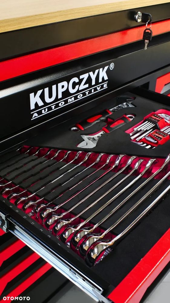 Wózek warsztatowy narzędziowy 12 szulad wyposażenie 471 elementów Kupczyk TOOLCAR 471B - 6