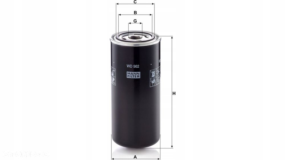 mann-filter filtr hydrauliczny przekładniowy skrzyni biegów claas / deutz - 2