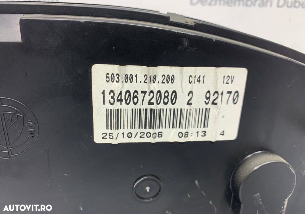 Ceas Bord Cod 1340672080 Peugeot Boxer 2006-2012 Euro 4