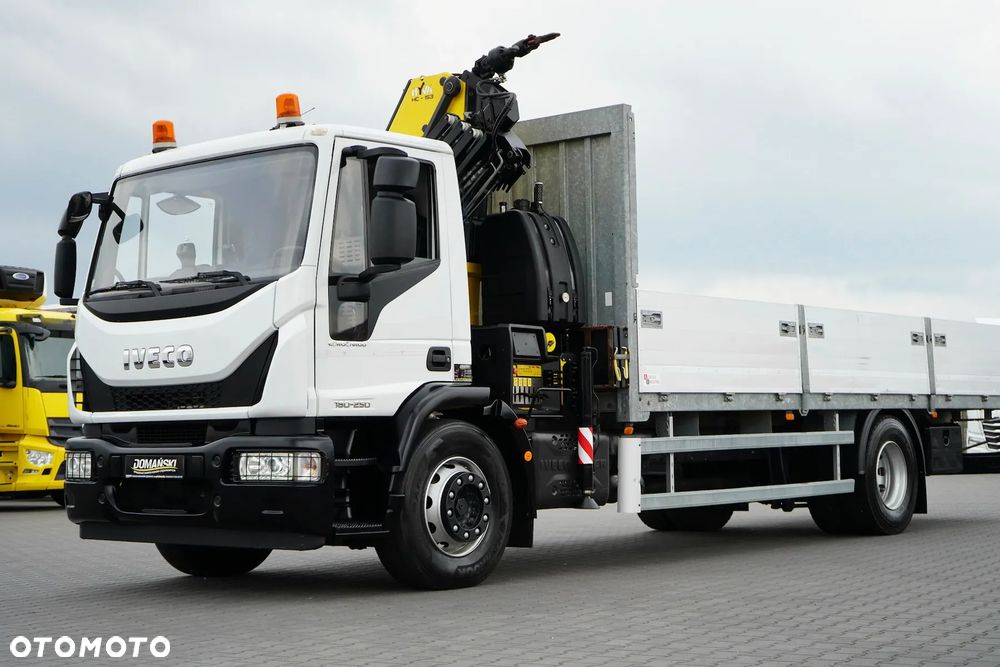 Iveco EUROCARGO / 180-250 / SKRZYNIOWY + HDS / HYVA HC - 153 / ROTATOR / PILOT - 36