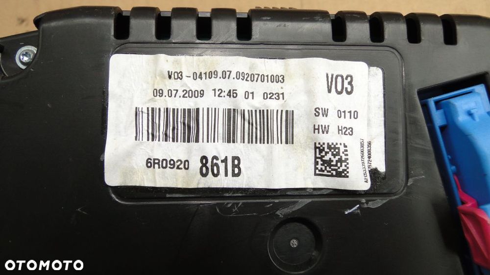 VW POLO V 6R LICZNIK ZEGARY 125tyś km EUROPA - 4