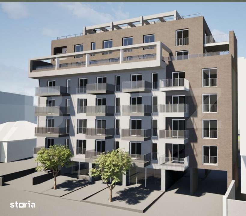 Apartament cu 2 camere, semifinisat, 56 mp, zona Iulius Mall — fotografia 3