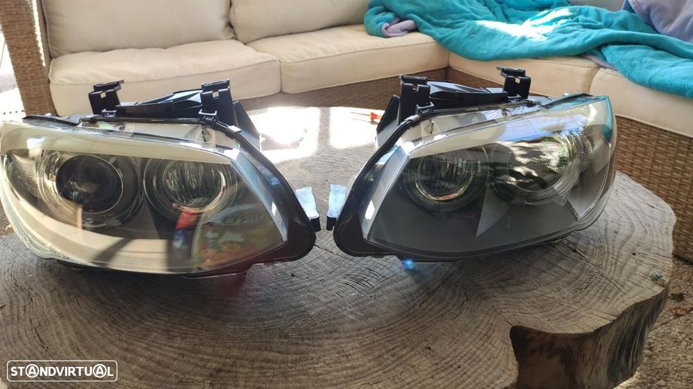 conjunto de faróis bi-xenon Direcionais BMW E92 facelift