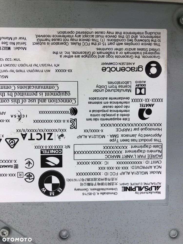 BMW 2 UO6 RADIO MODUŁ NAWIGACJA 5A8E7A3 - 3