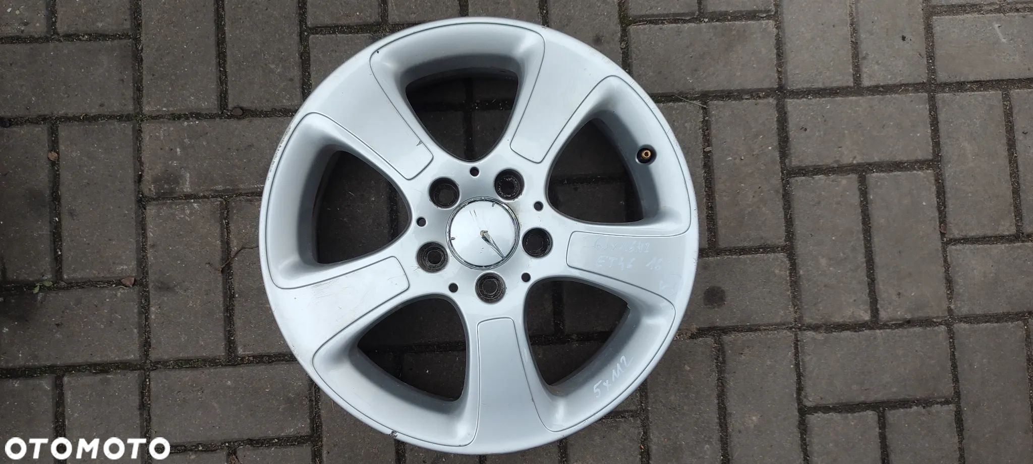 FELGI ALUMINIOWE 1694011002 5x112 6JxX16 CALI ET46 RONAL MERCEDES A KLASA 4 SZTUKI KOMPLET - 1
