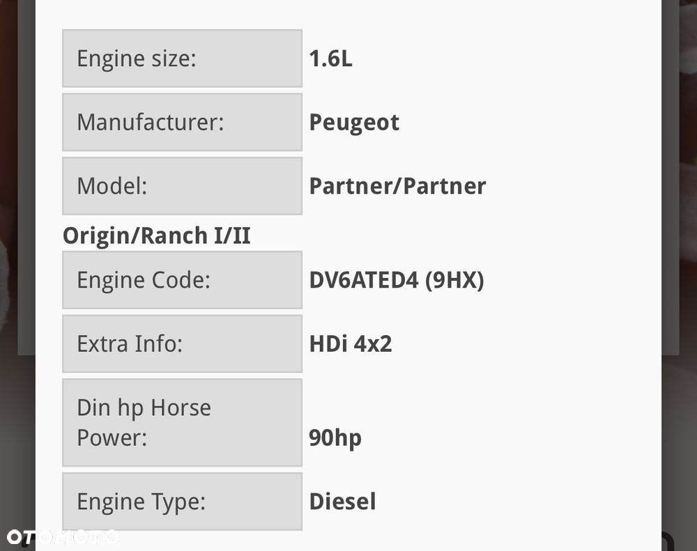 DV6ATED4 SILNIK KOMPLETNY 1.6 DDiS 16V 9HX 90KM / 66kW Euro4  PEUGEOT PARTNER Suzuki SX4 DV6AUTED4  10JB66 film  video - 8