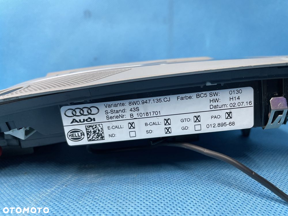 LAMPKA podsufitki AUDI A4 B9 oświetlenie HOMELINK - 8