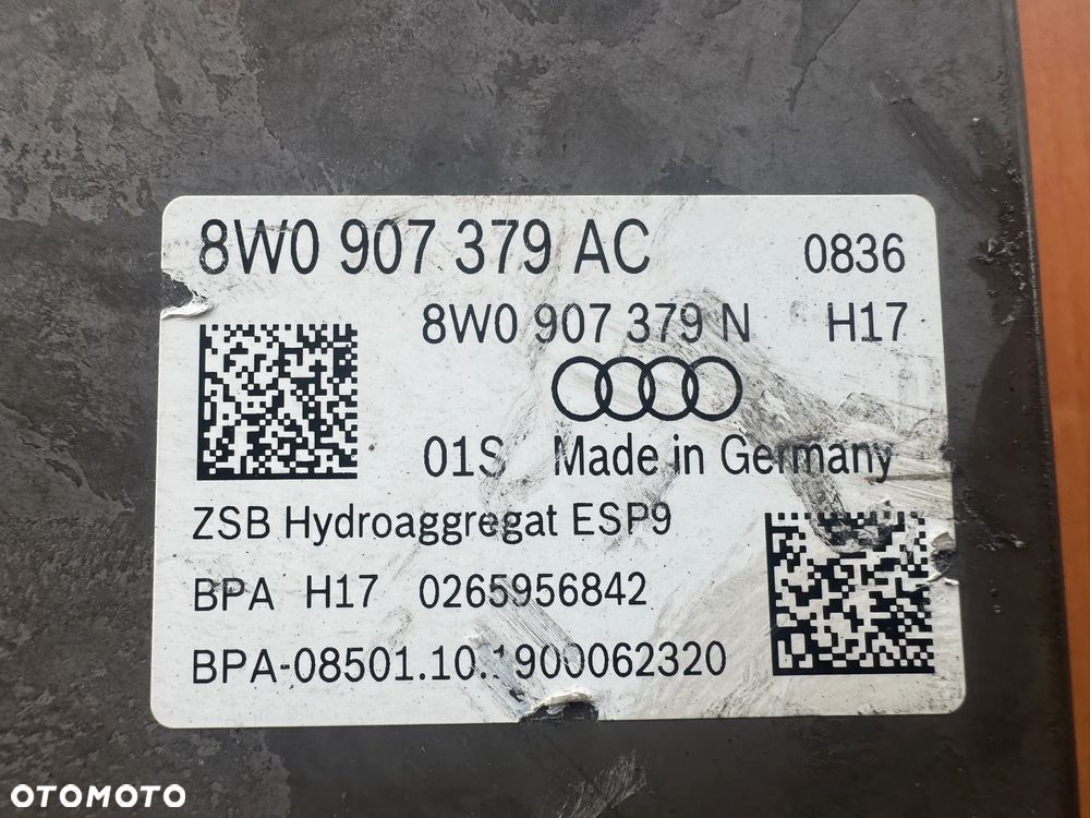 POMPA ABS AUDI A4 B9 ALLROAD 2.0 TFSI 8W0907379AC - 3
