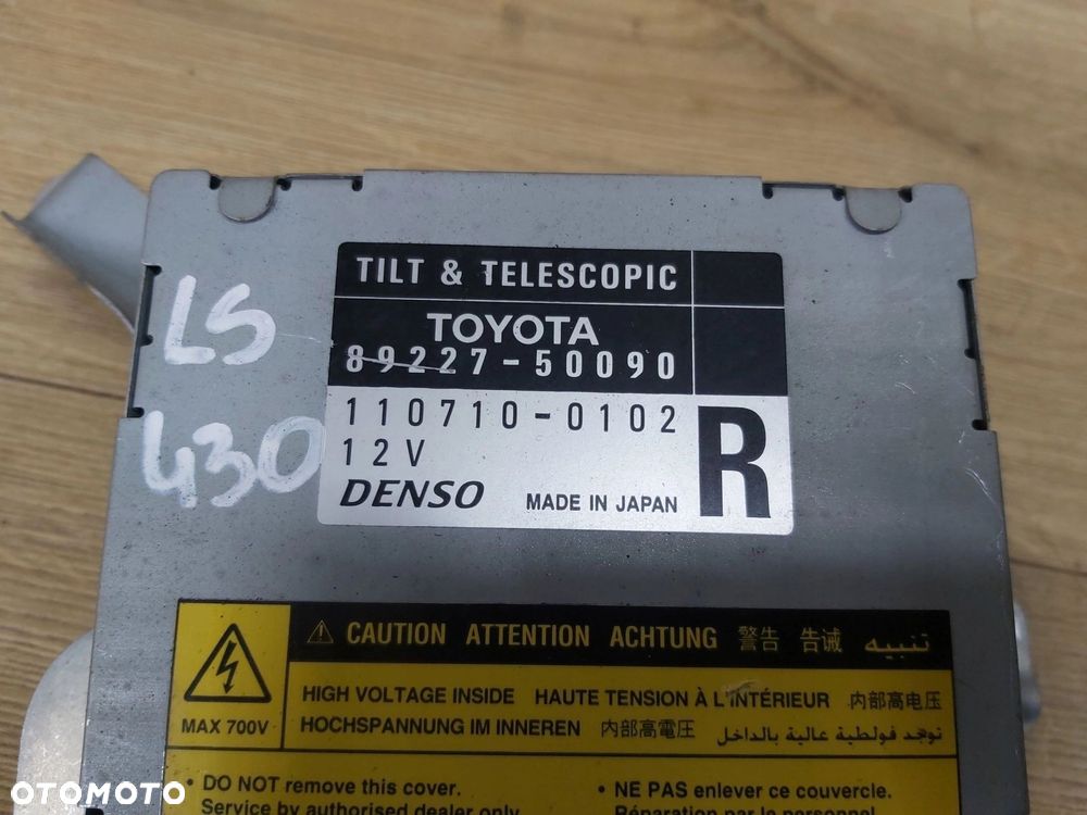 LEXUS LS III 430 sterownik kolumny kierowniczej 89227-50090 RHD 00-06r - 14