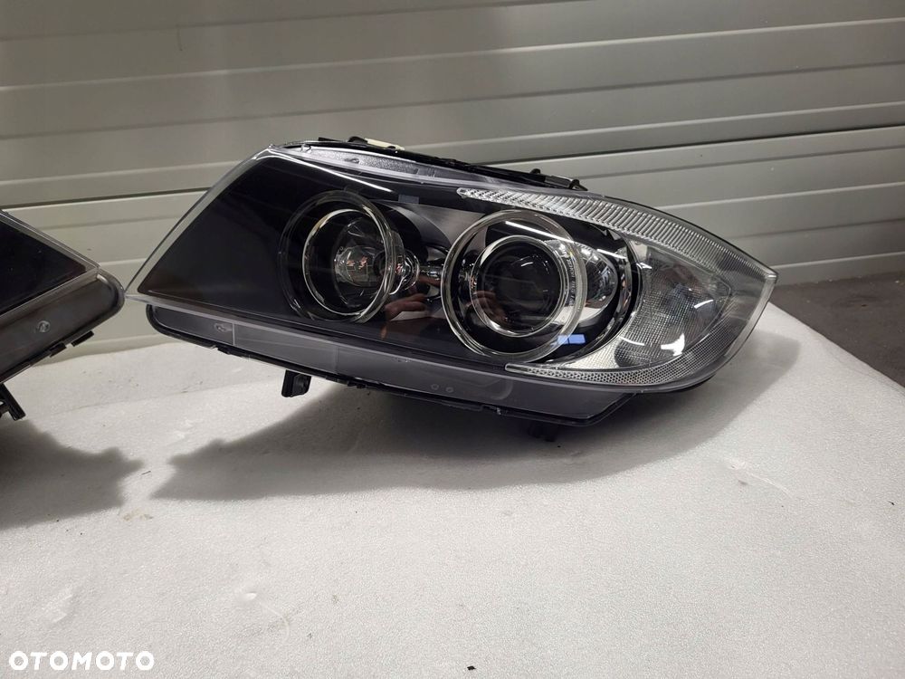 bmw 3 e90 xenon nie skrętny komplet lamp przednich 69427379/ 69427389 - 3