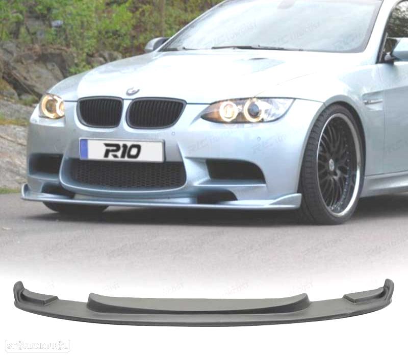 SPOILER LIP FRONTAL BMW E92 E93 06-10 LOOK M3 PRETO - 1