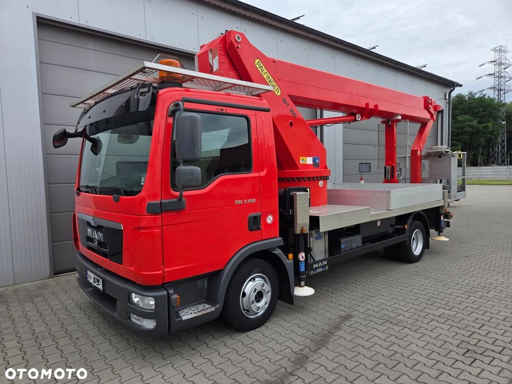 MAN TGL 7.150 Wumag Palfinger WT 300 Podnośnik koszowy ZWYŻKA 30 m Ruthmann