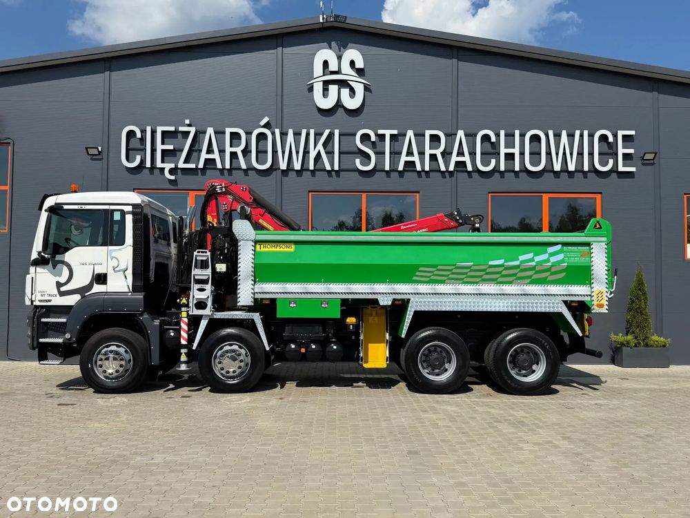 MAN MAN TGS TGX 35.400 // 8x4 // E5 // wywrotka kiper + HDS z czerpakiem / - 4