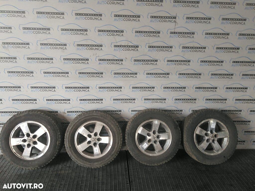 Jante aliaj Peugeot 4007 2007 - 2012 (1281) R16 Cu anvelope. 215/65 R16 et38 - 1