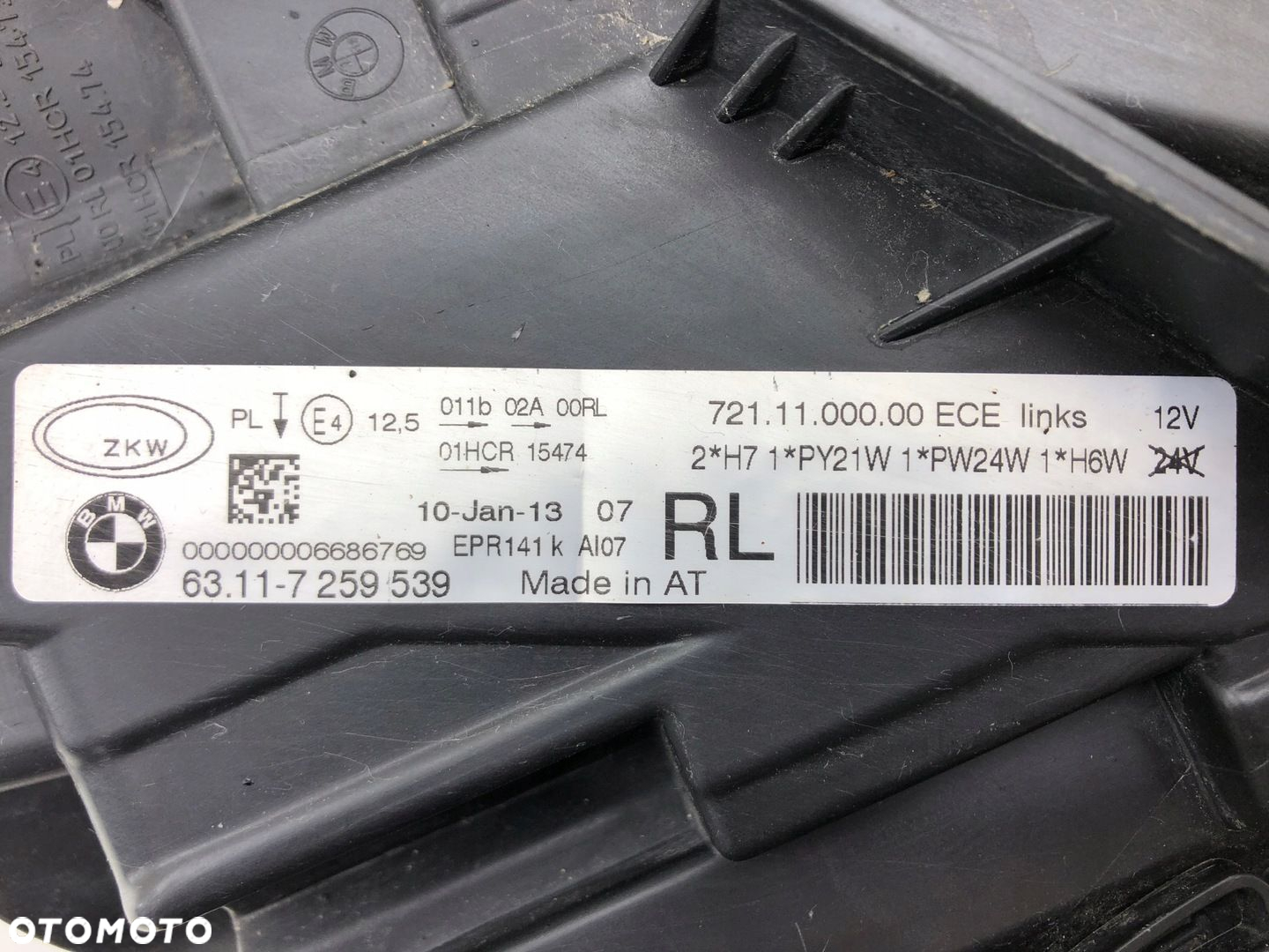 BMW 3 F30 F31 LEWA PRZEDNIA LAMPA ANGLIK 7259539 - 8