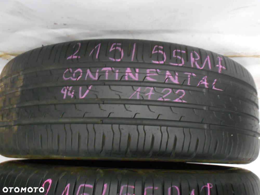 OPONY 215/55R17 CONTINENTAL ECO CONTACT 6 DOT 1722 6.8MM - 2
