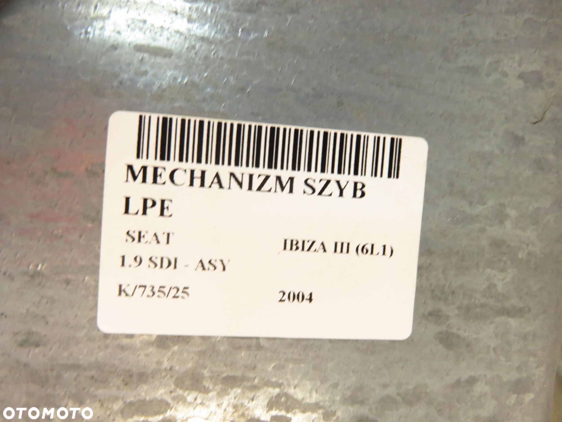 PODNOŚNIK SZYBY LEWY PRZEDNI SEAT IBIZA III (6L1) 6L4837751CM - 4