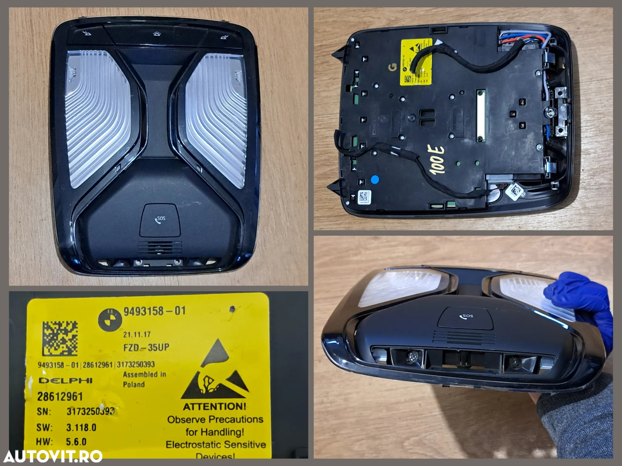 BMW Seria F G Ornament consola centrala Plafoniera led Grila ventilatie centrala stg dr originale Bmw F06 F13 lci G20 G06 G30 G12 G11 - 4
