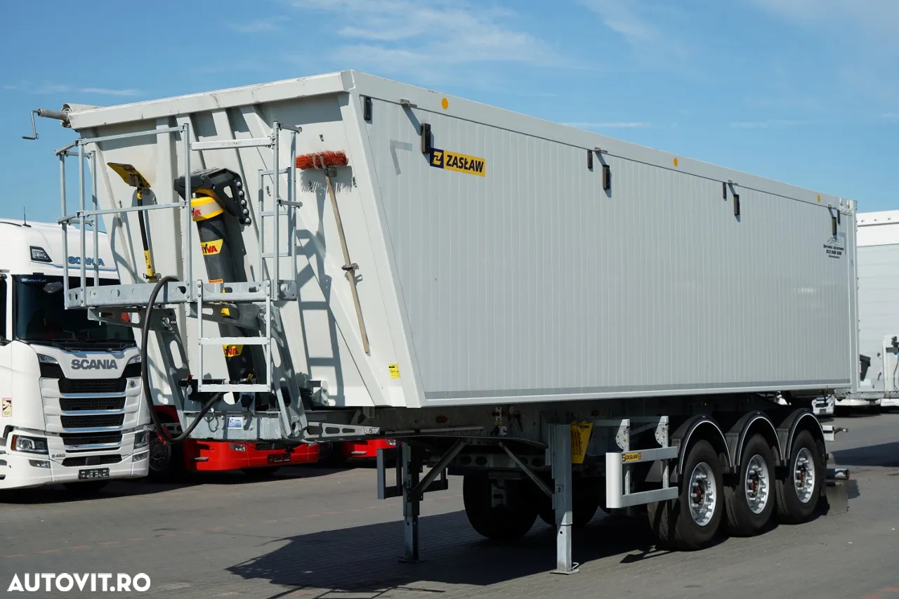 Zaslaw D-653A / BASCUNĂ ALUMINIU / 47 m³ / ANUL 2024 / UȘĂ BATANTĂ / AXE RIDICATIVE / AXE SAF - 2