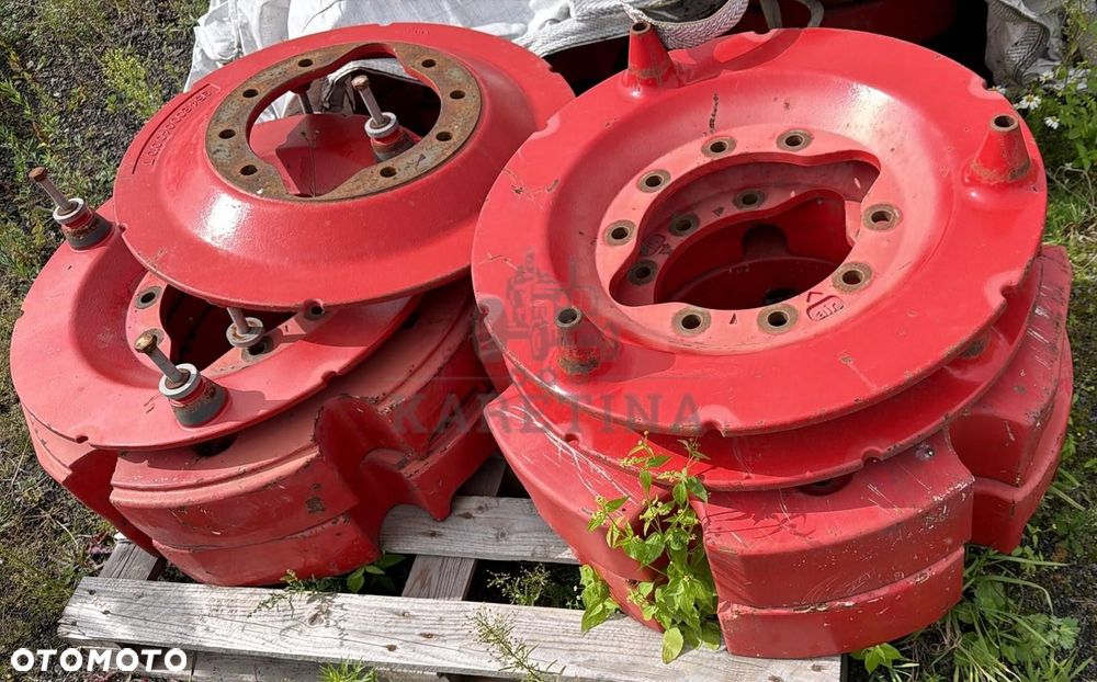 Fendt 700 800 900 1000 Obciążnik Balast Przeciwwaga 300kg x 2 Adaptery Mocujące 48kg
