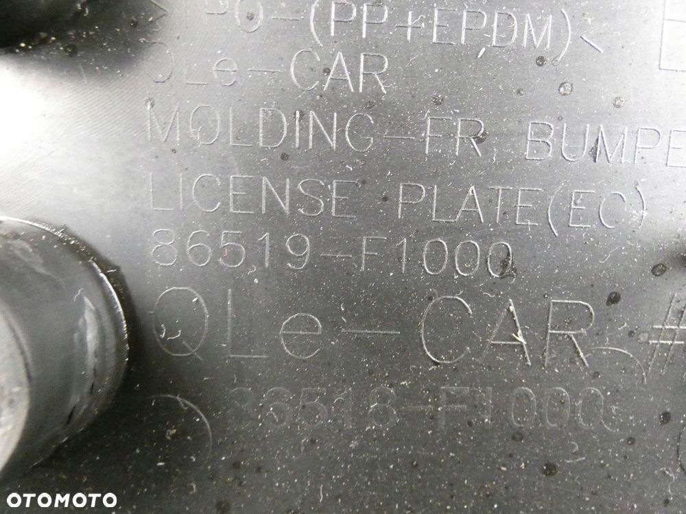 KIA SPORTAGE IV RAMKA PODKŁADKA REJESTRACJI TABLICY PRZÓD - 3