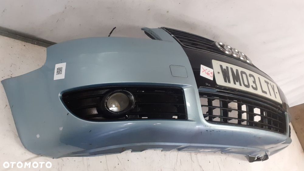 + ZDERZAK PRZÓD PRZEDNI DO AUDI A4 B6 CABRIO LY7R BŁĘKITNY HALOGENY - 2