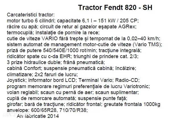 Fendt 820 - 8