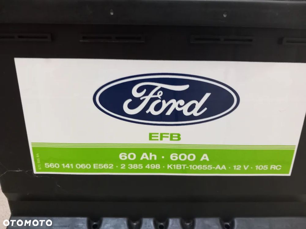 Akumulator VARTA EFB 60Ah 600A SAE/EN H5 do Forda 2385498 - 2