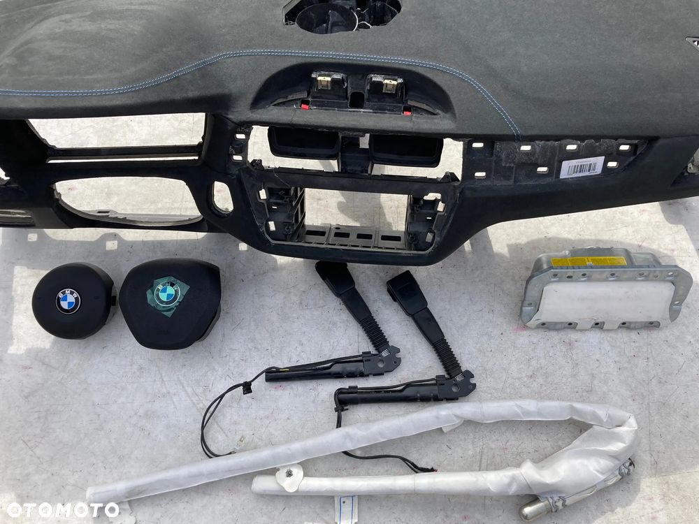BMW 1 M1 M2 F20 F21 F22 F23 F87 FL LIFT LIFTING DESKA ALCANTARA SKÓRA niebieska nić KONSOLA KOKPIT PULPIT AIRBAG PODUSZKI POWIETRZNE KIEROWCY PASAŻERA AIR BAG DOPINACZE Okazja Sprawdź Raz2 !!! - 5