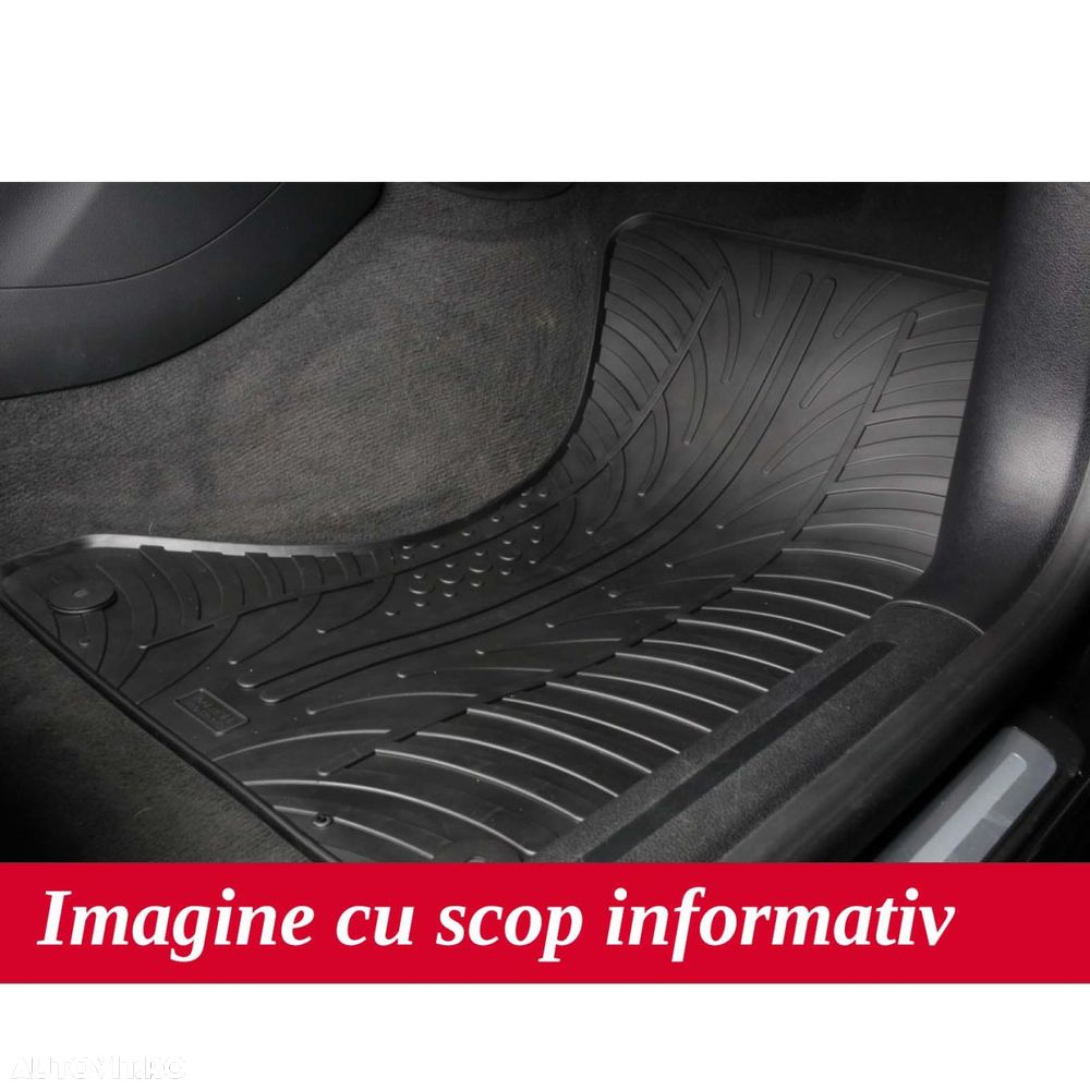 Set covorase auto din cauciuc Seat Ibiza 06.2017-, Seat Arona 11.2017- (5 usi, Manual), Skoda Fabia IV Hatchback 12.2021- (Manual), Negru, Gledring, 4 buc. - 4