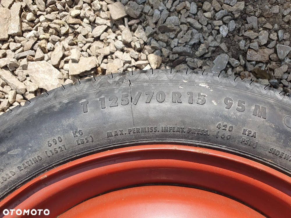 KOŁO DOJAZDOWE 15 ET45 4x100 125/70/R15 Suzuki Swift IV MK6 04-10 Kolo dojazdowe 15" ET45 - 7