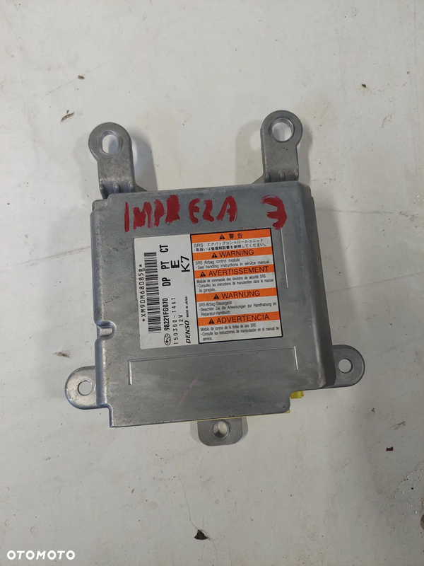 SUBARU IMPREZA 08-12 SENSOR AIR BAG 98221FG070
