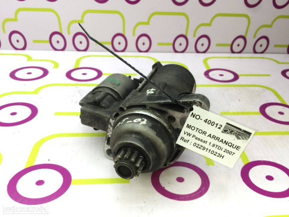 Motor Arranque Volkswagen	Passat 1.9Tdi de 2007 - Ref: 02Z911023H - NO40012 - 3