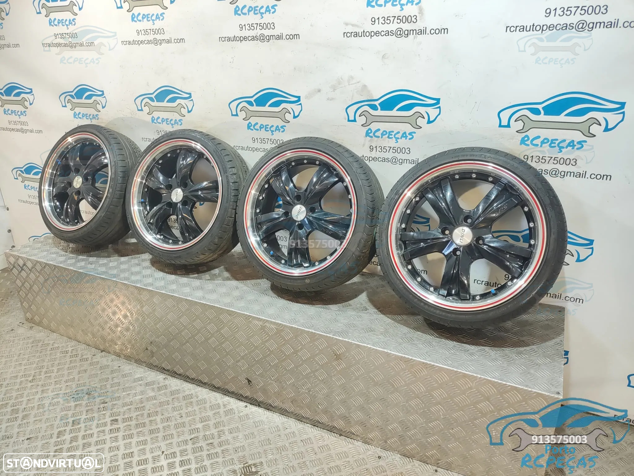 Jantes 17" HRS 4x100 - 7J | ET40 - 195 40 17 | Mini | Cooper | Aba | Polida | One | S | JCW | SD | Polegadas | Jante - 11